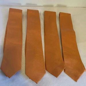 Egara Set of Four Matching Silk Ties Orange NWT Men’s Wearhouse